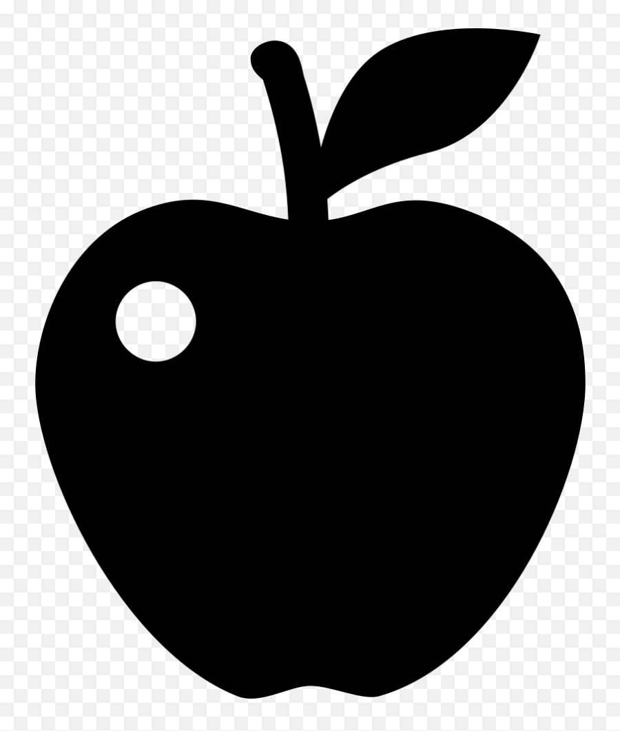 Apple Fruit Icon Png Clipart - Black Apple Symbol Png Emoji,Mets Apple Emoji