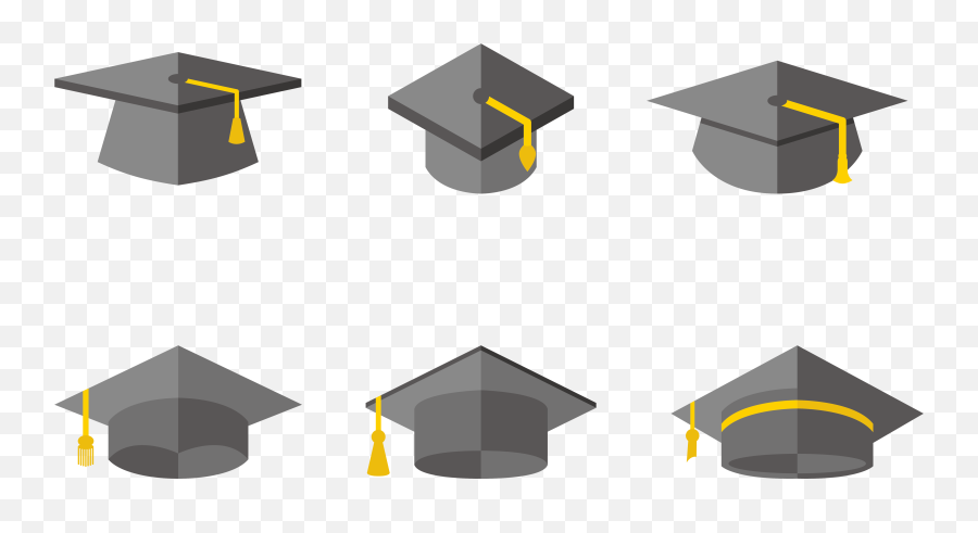 Hat Graduation Ceremony - Flat Graduation Cap Vector Emoji,Graduation Cap Emoji