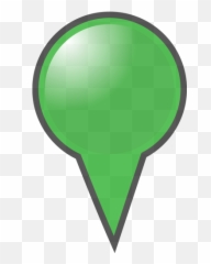 Green Map Marker - Emoji