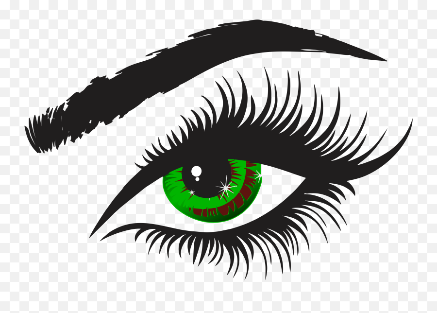 Eye With Lashes Transparent Png Files - Eye With Lashes Clipart Emoji,Eyelashes Emoji