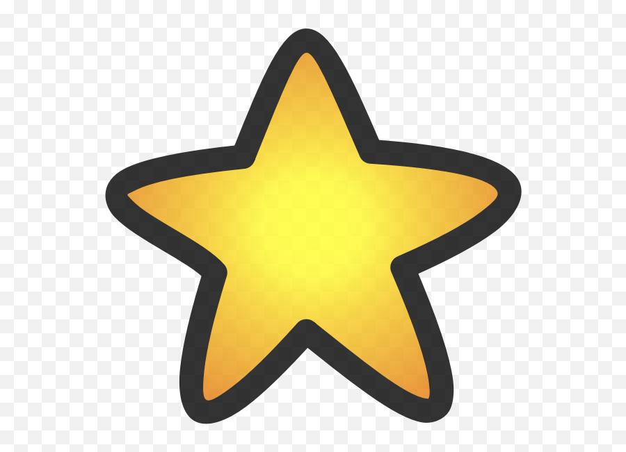 Gold Star - Star Clipart Emoji,Facebook Heart Emoticons