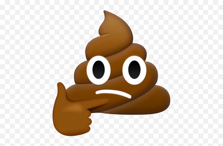 Emoji Hmm Stickers For Telegram - Poop Emoji Transparent Png,Hmm Emoji