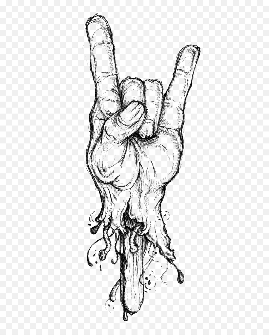 Hand Gesture Heavymetal Heavy Metal - Cool Metal Music Drawings Emoji,Heavy Metal Emoji
