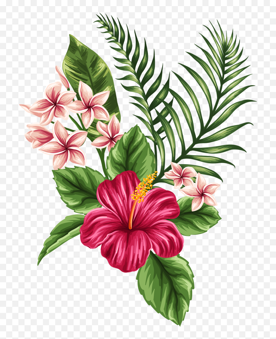 Dying Flower Drawing Free Download On Clipartmag - Hawaiian Tropical Flowers Drawing Emoji,Dying Rose Emoji