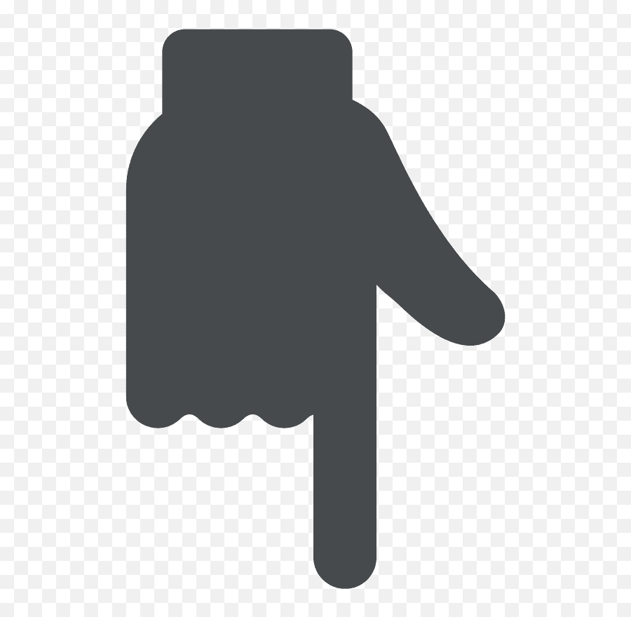 Backhand Index Pointing Down Emoji - Language,Pointing Down Emoji