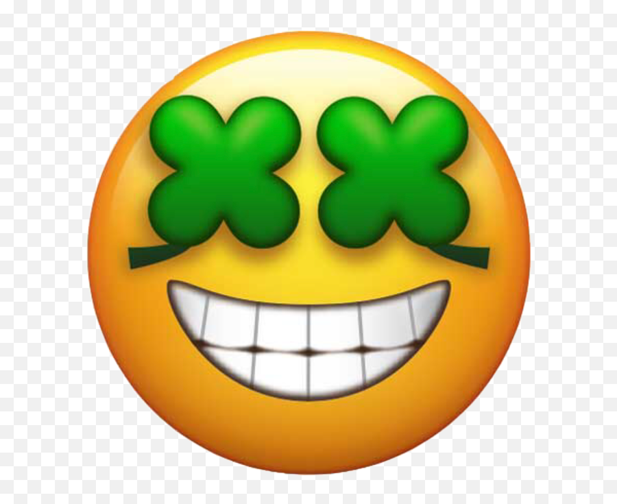 Ios12 Betatest Emoji Lucky Luck Clover Fourleafclover - Emoticon Sonrisa Con Brackets,Clover Emoji
