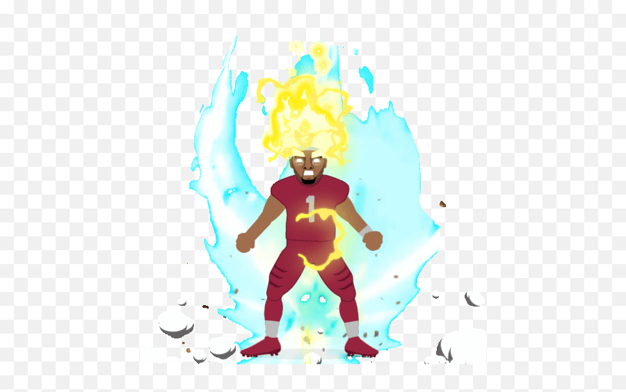 Sports Football Gif - Sports Football Kylermurray Discover Fictional Character Emoji,Super Saiyan Emoji