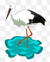 White Stork Clipart - Long Emoji,Stork Emoji