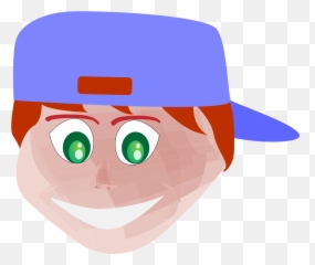 Smiling Caps Older Child Illustration - M Li Trai Vector Emoji