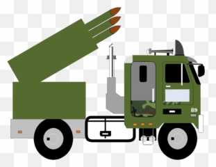 Military Missile Carrier - Clipart Truck Emoji