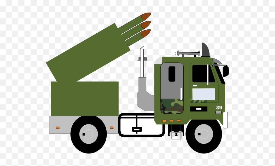 Military Missile Carrier - Clipart Missile Truck Emoji,Army Tank Emoji