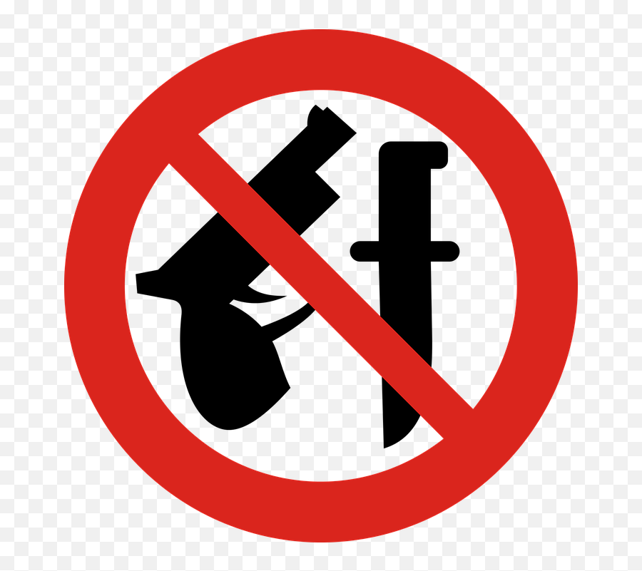 Free Vector Graphic - No Weapons Sign Vector Emoji,Skull Gun Knife Emoji