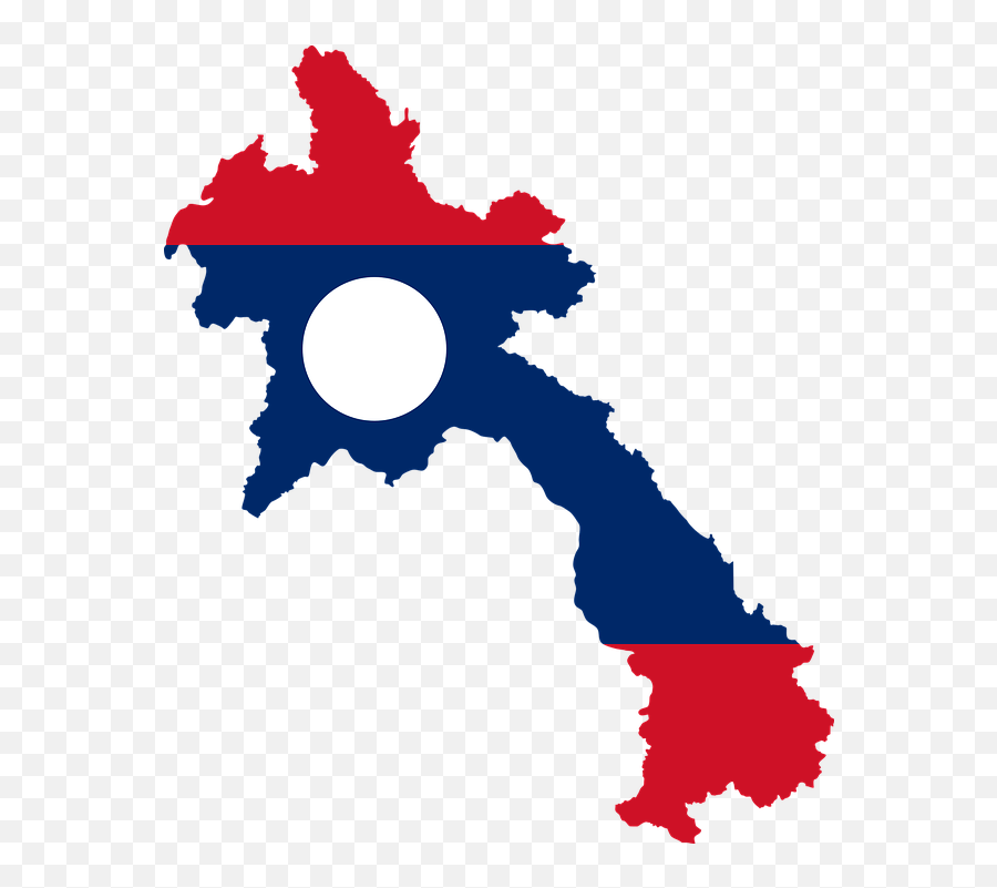 Borders Country Flag - Laos Country With Flag Emoji,Laos Flag Emoji