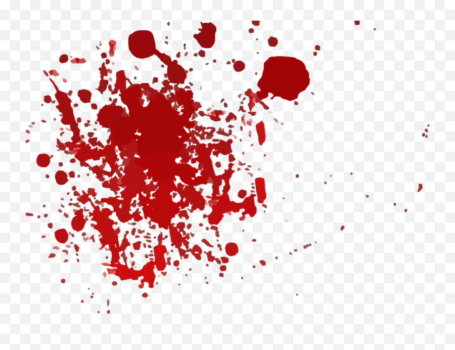 Ink Red Splatter - Blood Stains Transparent Emoji,Spray Paint Emoji