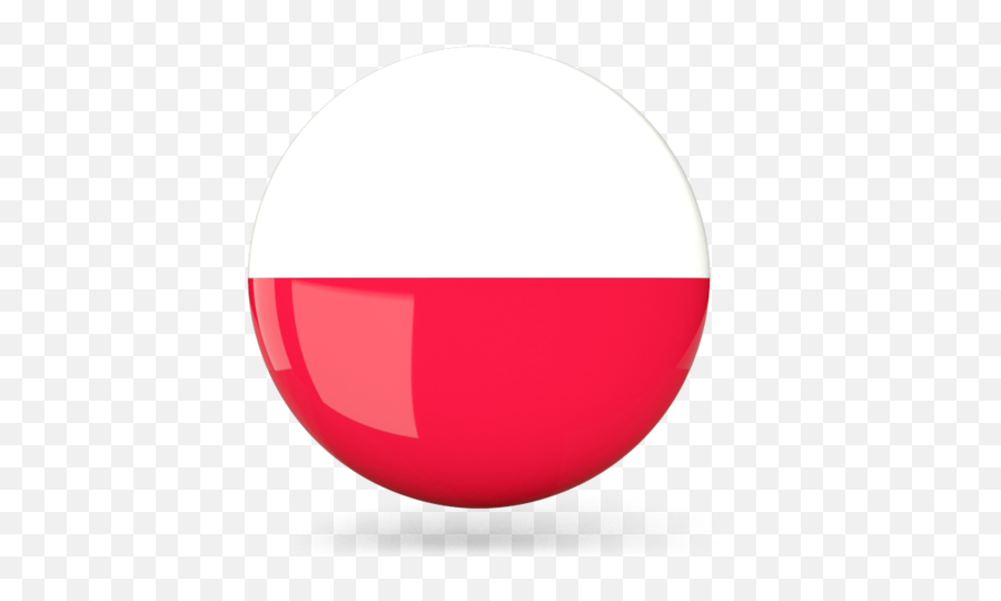 Polish - Circle Emoji,Polish Flag Emoji