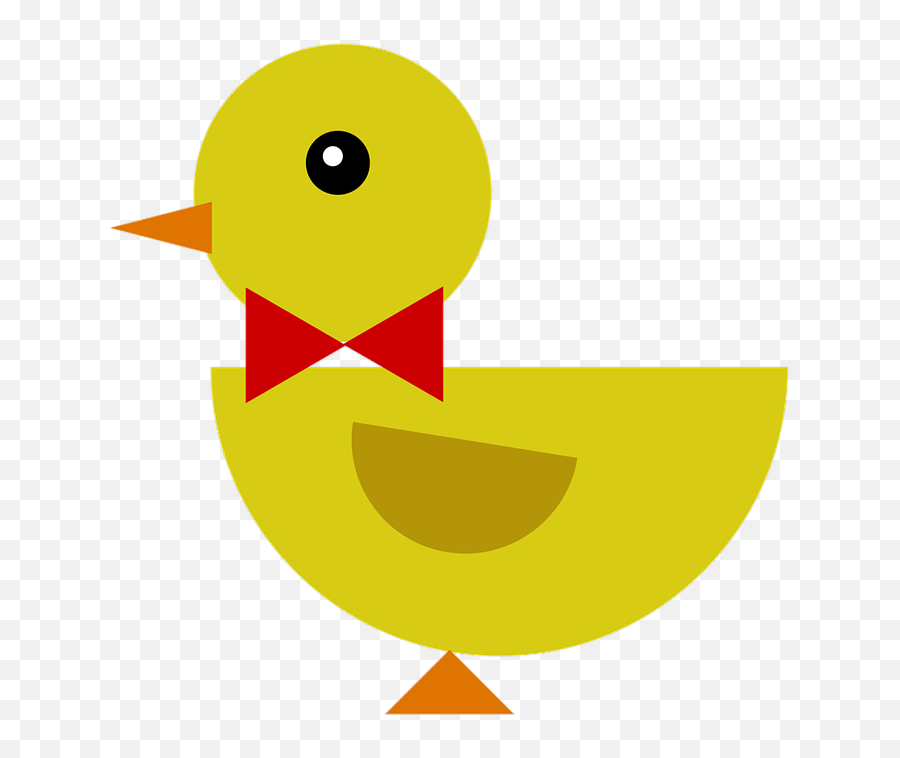 Duck Duckling Bow - Duck Duckling Bow Yellow Png Emoji,Party And Chicken Emoji