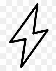 Lightning Bolt Outline Icons - Lightning Bolt Outline Png Emoji,Lightning Emoji