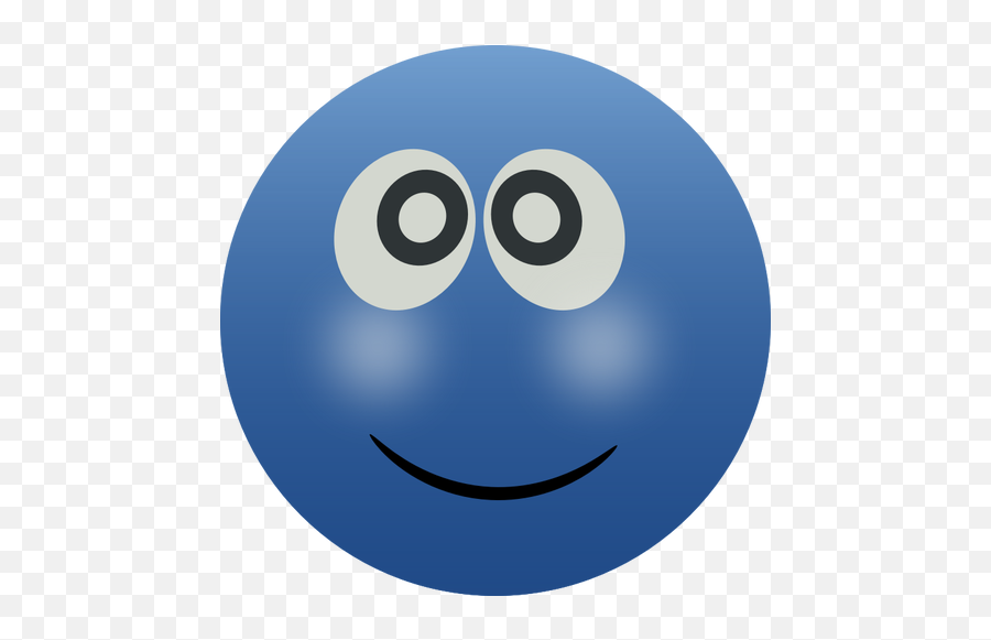 Blue Smiley - Emoji Azul,Happy Emoji