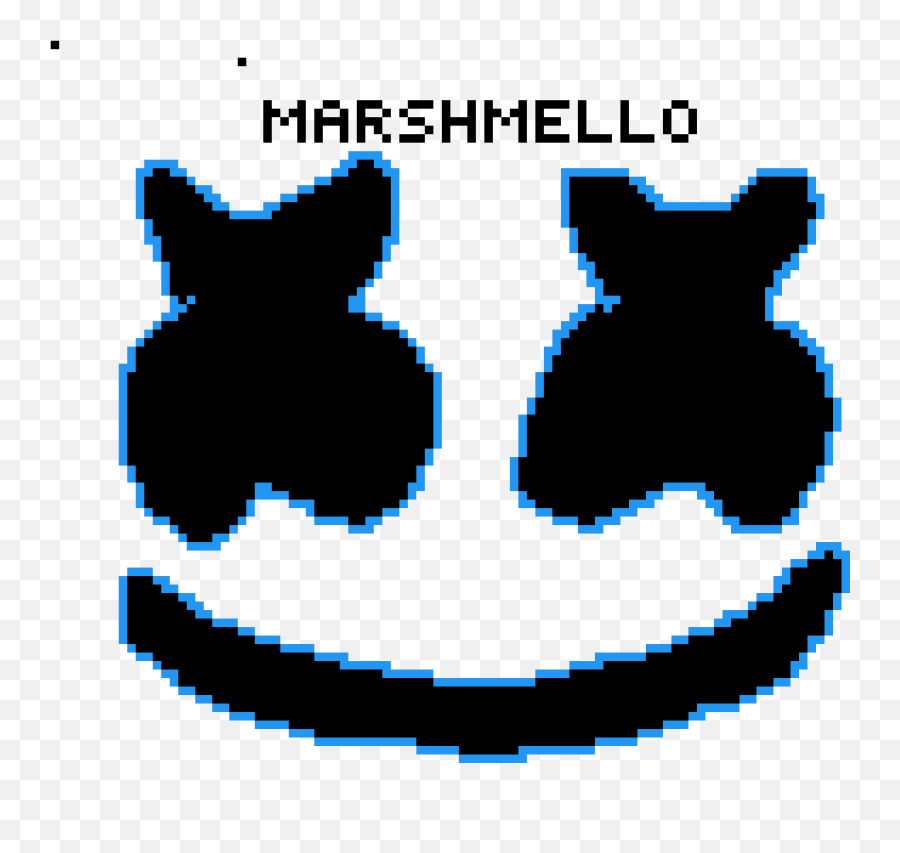 Pixilart - Dj Marshmello Svg Free Emoji,Marshmello Emoticon