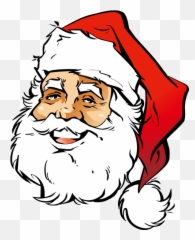 Free Santa Face Png Download Clip Art - Claus Emoji