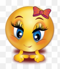 Shy Red Girl With Touching Fingers Emoji -