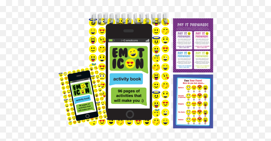 Download Emoji Activity Book - Iscream Emoji Activity Book Mobile Phone,Emoji Book