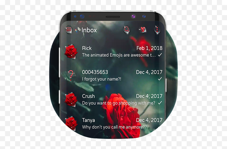 App Insights Red Rose Wallpaper Theme Apptopia - Office Application Software Emoji,Red Flower Emoji