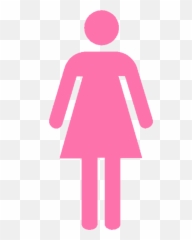 Pink Bathroom Sign Clipart - Woman Bathroom Sign Png Emoji,Emoji Bathrobe