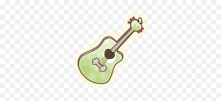 Soul Log - Apple Pie Feed The Floof Cartoon Emoji,Acoustic Guitar Emoji
