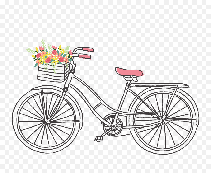 Paris Clipart Bicycle Paris Bicycle - Bicycle Drawing Emoji,Biking Emoji