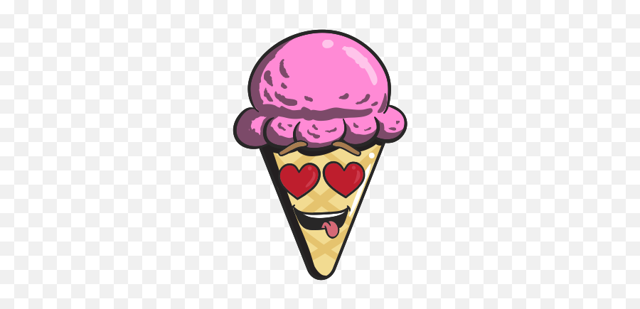 Cream Emoji Ice Cone Cartoon Icon - Emoji,Emoji Ice Cream