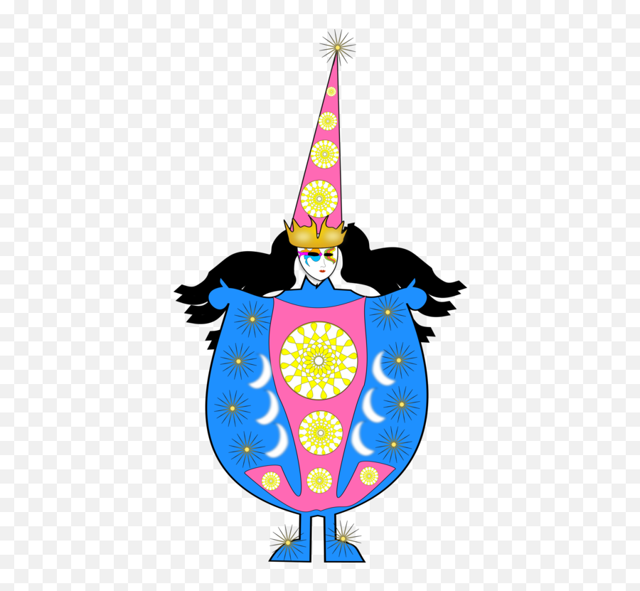 Party Hat Drawing - Clown Emoji,Jester Hat Emoji