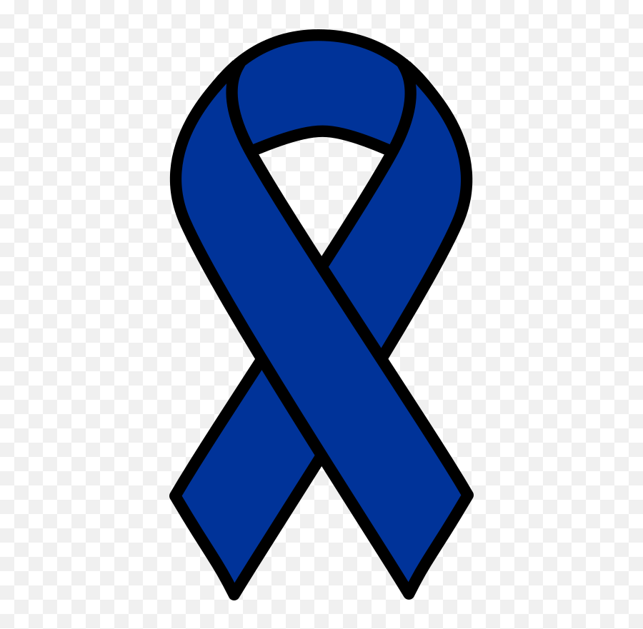 Colon Cancer Ribbon Clipart - Colorectal Cancer Blue Ribbon Colon Cancer Emoji,Colon Emoji