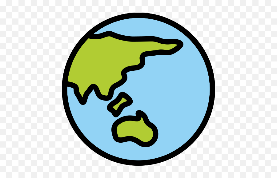 Earth Globe Asia - World Symbol Emoji,Earth Emoji