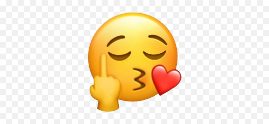 Emojis Emojicombo Aesthetic Instagram - Middle Finger Kiss Emoji,Aesthetic Emojis