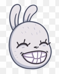 Not Your Bunny - Telegram Sticker Not Your Bunny Telegram Emoji,Bunny Emoticon