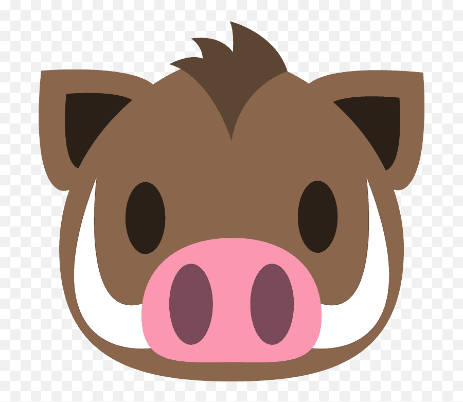 Boar Emoji Clipart - Emoji Boar On Facebook,Boar Emoji