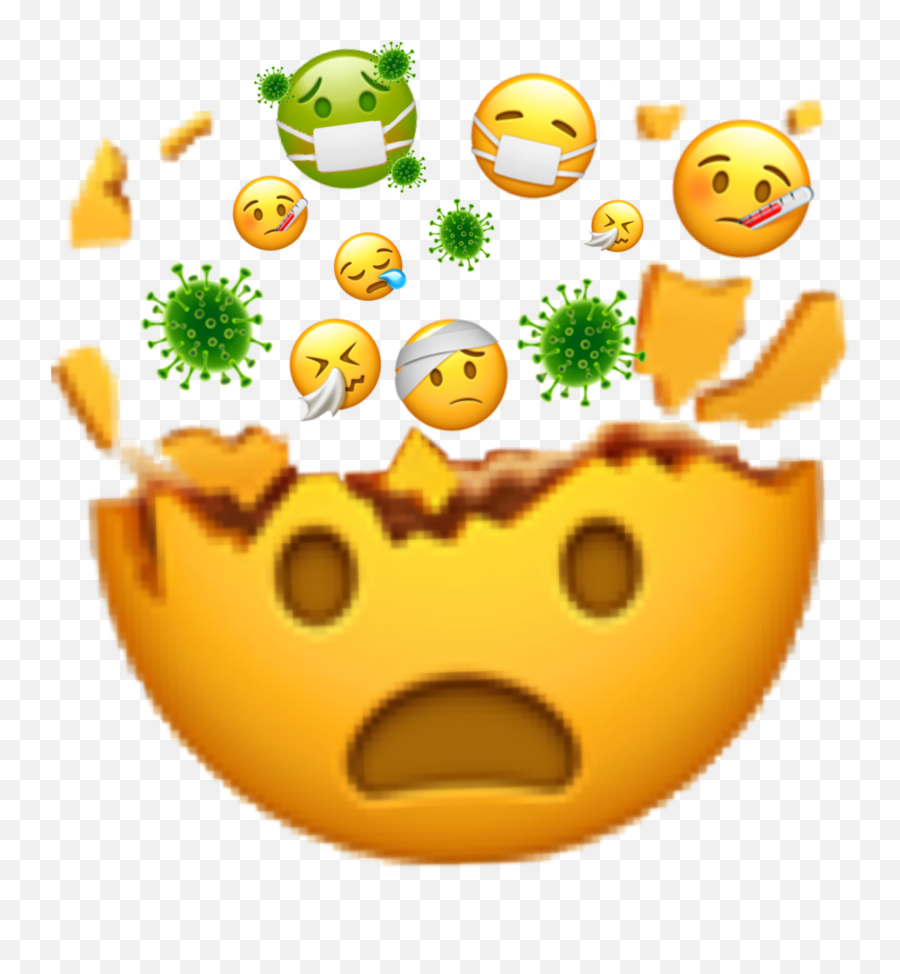 Coronavirus Corona Emoji Iphone Sticker - Happy,Elmo Emoji