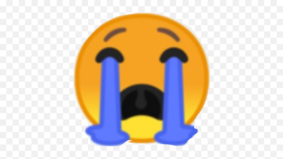 Crying Samsung Emoji Sticker - Erin Osun,Samsung Crying Emoji