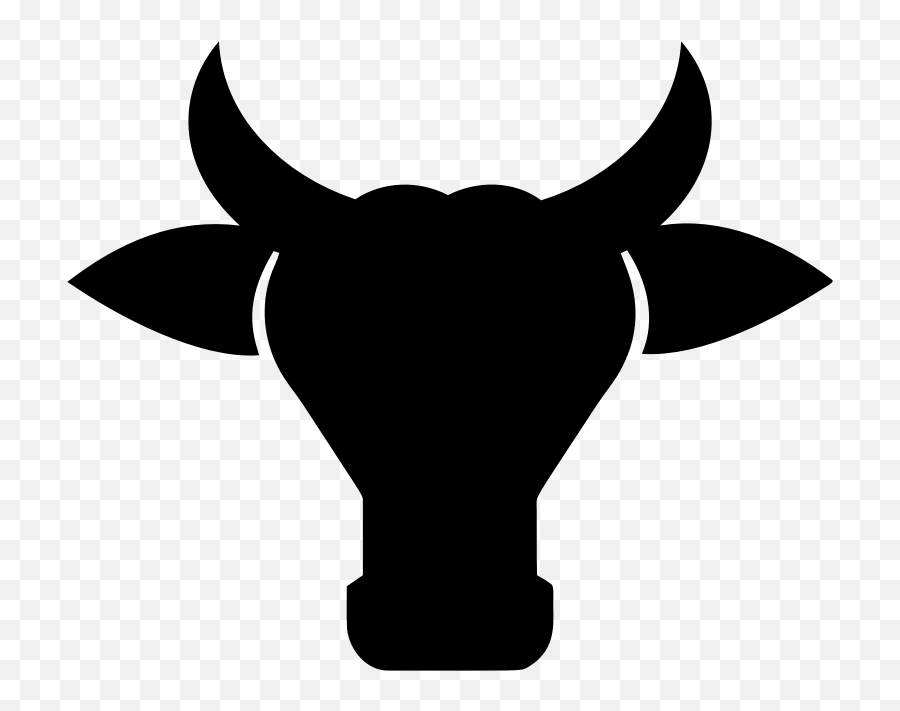 Beef Cattle Silhouette Clip Art - Silhouette Beef Cow Clip Art Emoji,Money And Cow Emoji