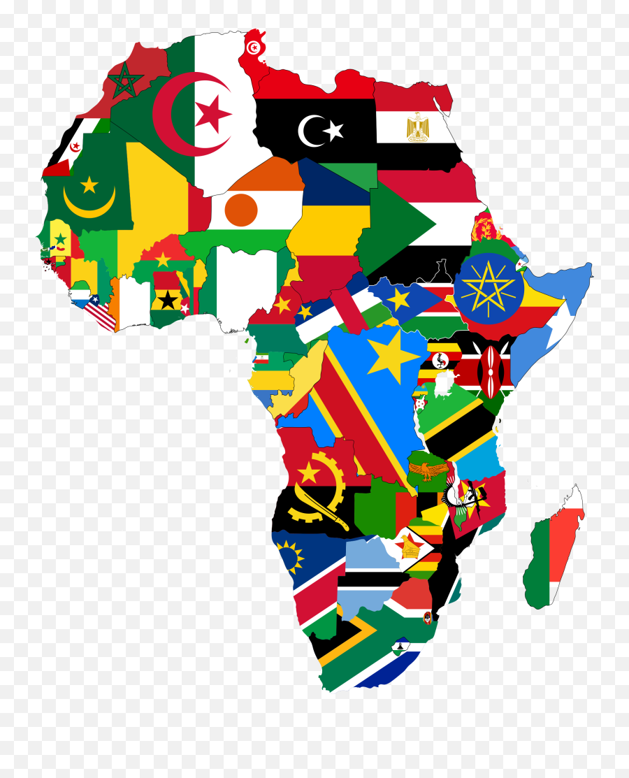 Africa Flag Png Picture - Africa Map With Flags Png Emoji,African Flag Emoji