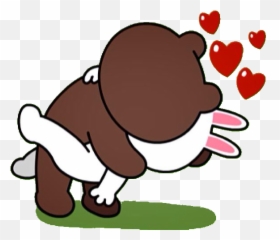 Brown Cony Kiss Clipart - Brown And Cony Png Emoji,Hershey Kiss Emoji