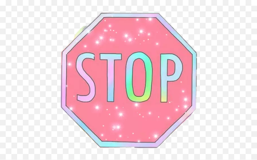 Stop Sign Sticker Challenge - Stop Sign Emoji,Stop Sign Emoji