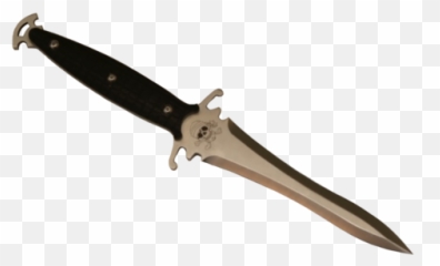 Knife Dagger Weapon Black Filler Dark - Transparent Background Emoji
