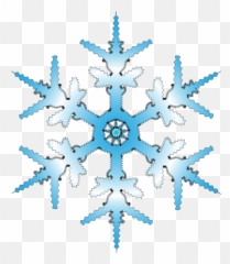 Blue Snowflake Vector Illustration - Fioccho Di Neve Png Emoji,Snowflake Emoji