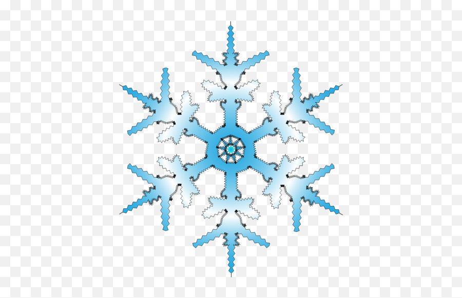 Blue Snowflake Vector Illustration - Fioccho Di Neve Png Emoji,Snowflake Emoji