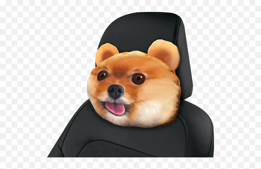 Headrest Pillows - Companion Dog Emoji,Shifty Eyes Emoji