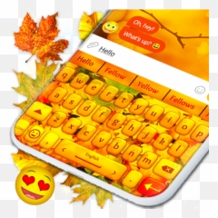 Autumn Leaves Best Keyboard Hd - Smiley Emoji,Oh Well Emoticon