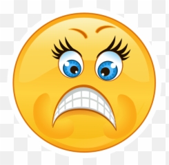 Crazy Mad Upset Emoji Sticker - Transparent Sad Png