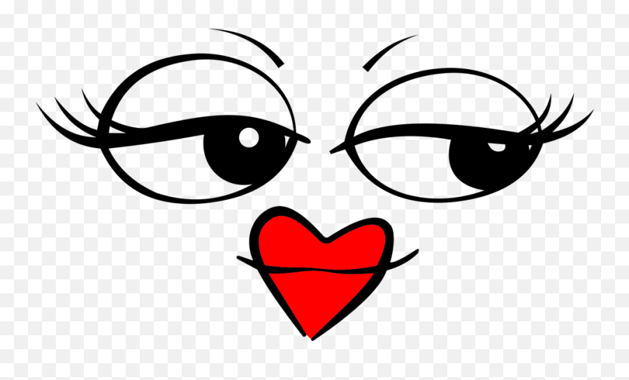 Comic Characters Emoji Emoticon - Heart Smiley Face Clip Art,Eyes Emoji